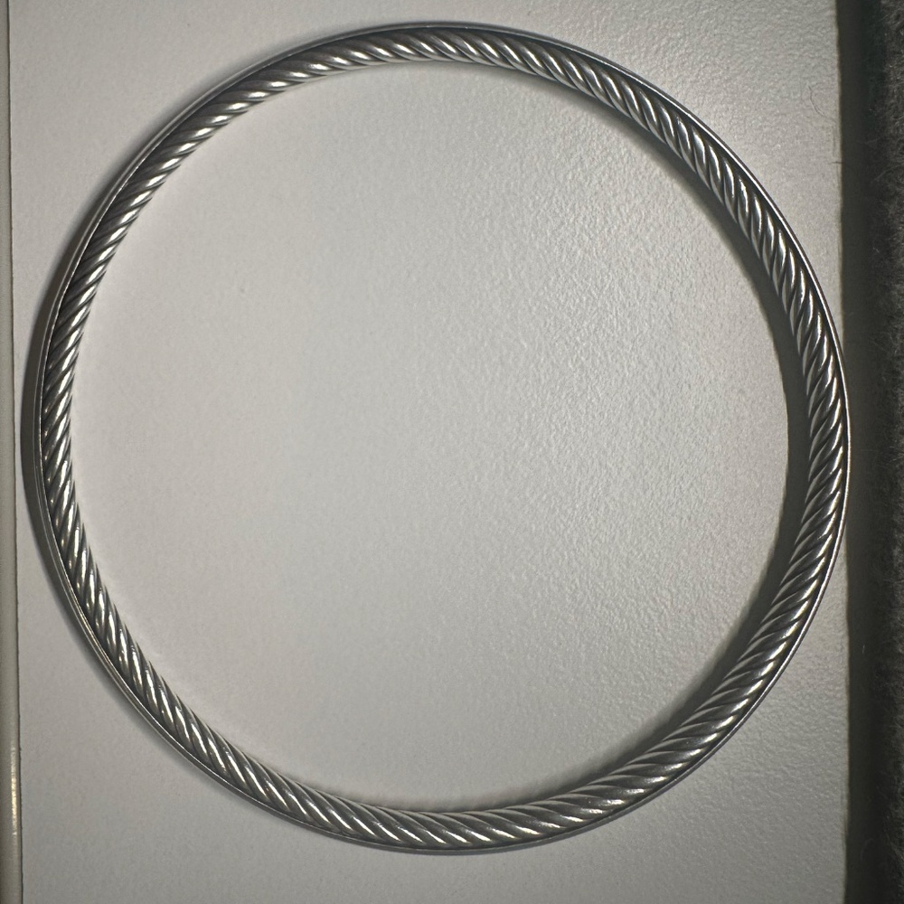 David Yurman Sterling Silver Classics Cable Bangle Bracelet
